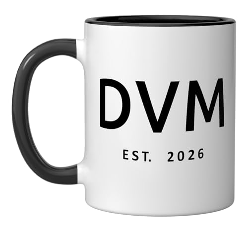 Taza cerámica DVM Est. 2026 veterinario 11 oz miniatura 1