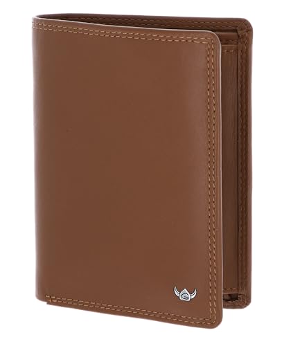 Porte-monnaie Polo RFID Golden Head 1286 : portefeuille Kombischeintasche cuir cognac brun
