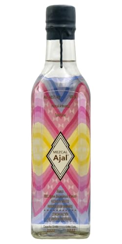 Mezcal Ajal | 100% Cenizo Agave | IWSC Gold prämiert - Artesanal - Handgefertigt in Durango Mexiko | Leicht rauchig und mild Perfekt für Cocktails oder zum puren Genuss | 40.5%