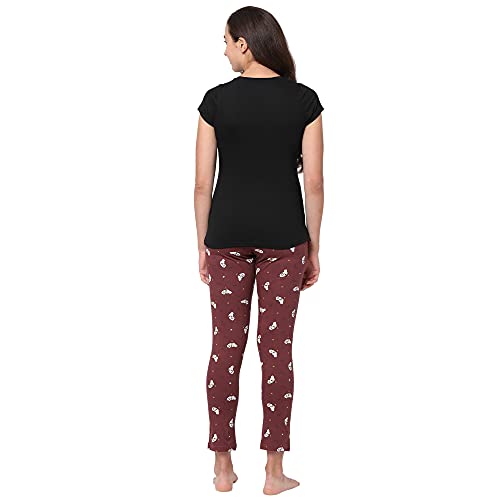 Image of Sweet Dreams Women's Cotton Printed Night Suit Set