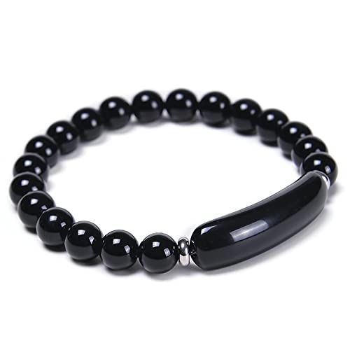 Bracelet de perles en pierre pour hommes et bracelets de perles extensibles 8 mm