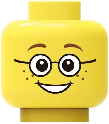 40 Piece Minifigure, Head (Plain), A19, Compatible with Lego Parts and Pieces