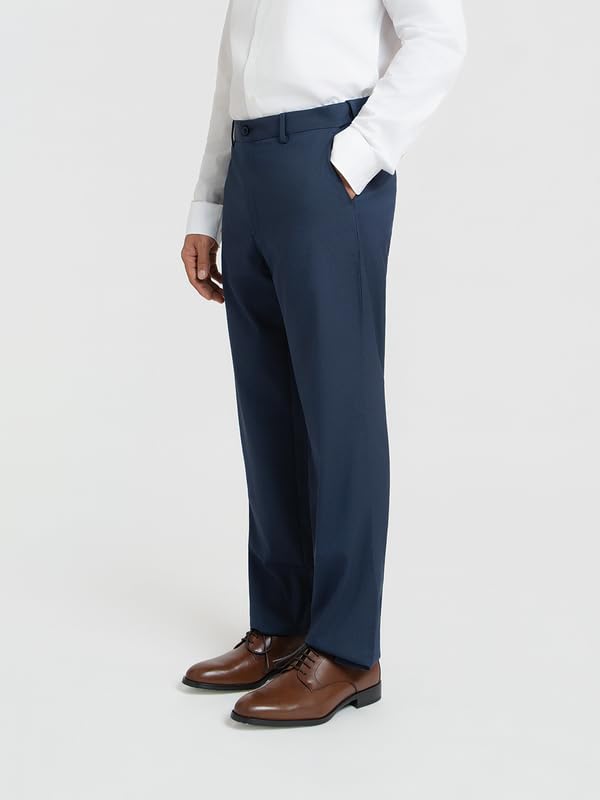 Image of The Pant Project Luxury PV Lycra Stretchable Formal Pants for Men | Stylish Relaxed Fit Men's Wear Trousers for Office or Party | Mens Fashion Dress Trouser Pant