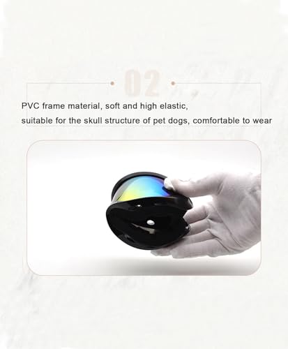 Pets Sunglasses with Glass Cleaning Cloth for Medium,Large Dog UV Goggles Breathable Sweat Windproof Anti-Dust Snowproof Glasses with Elastic Straps Rainbow Pattern Pets Sunglasses with Glass Cleaning Cloth for Medium,Large Dog UV Goggles Breathable Sweat Windproof Anti-Dust Snowproof Glasses with Elastic Straps Rainbow Pattern