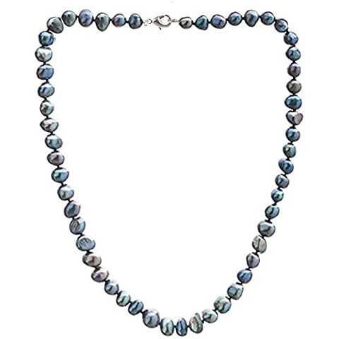 Treasure Bay 7-8mm Black Baroque Pearl Necklace Cover