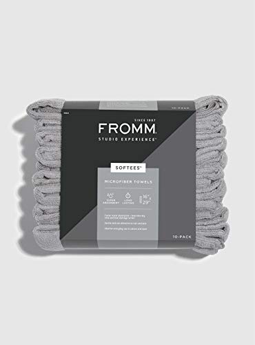 Fromm Softees Towels with Duraguard, Gray, 10pk International Beauty
