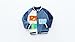 Meufam Baby Boys Fashion Animal Patchwork Baseball Jacket Long Sleeve Color Block Casual Spring Fall Sweatshirt Coat (Blue,2 Years)