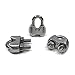 HEVERP 24PCS M4 5/32 Inches Stainless Steel Wire Rope Cable Clip Clamp