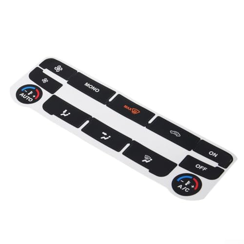 Calcomanías de vinilo para reparación de botones de control climático Ford S Max AC, para restaurar símbolos y letras descoloridos en botones de aire acondicionado