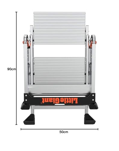 Little Giant 11902 Jumbo mit 2 Stufen, aluminiumfarben, 2 Step