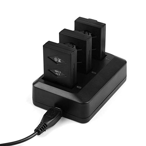 Parrot Minidrone hub de cargador y 3 baterías de 600mAh para Jumping Sumo y Mambo 4