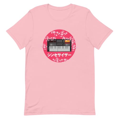 Amplificateur japonais sur un bureau pour écouter la musique avec humour en rose