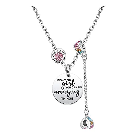 Pendant Necklace for Women Inspirational Gift for Daughter Granddaughter Sister Friend Girlfriend Birthday Gift Christmas Gift Cover