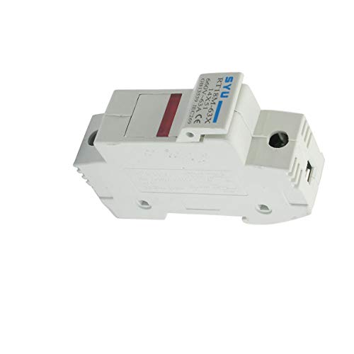 Aexit RT18-63X AC Electrical 380V 63A 1 Pole 14x51mm DIN Rail Mount Fuse Fuses Holder Base
