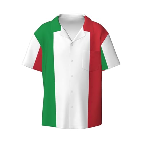 Chemise imprimé drapeau italien homme : fini les hauts d'été sans forme et sans style