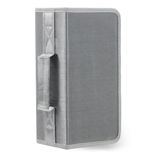 YILAG Estojo de DVD, armazenamento de CD, capacidade para 128 CDs, suporte para DVD, estojo de armazenamento de CDs, DVD, disco, carteira, fichário para carro, casa, escritório, viagens (128