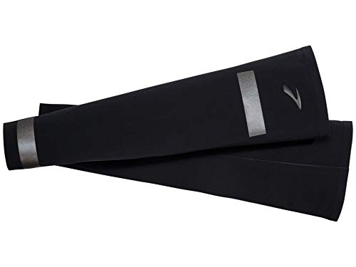 Manguitos reflectantes Brooks Carbonite Black XL XXL de running elásticos negros para asfalto