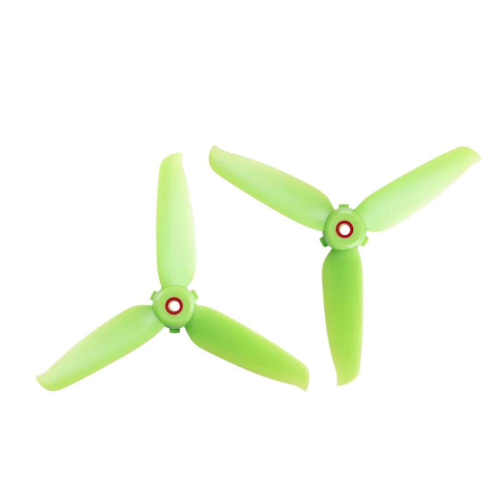 Eliche 5.3 Pollici 3 Pale CW CCW Compatibili Con Droni FPV Free Style RC Montaggio 4mm PC 4 Coppie(green)