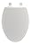 MAYFAIR 1848SLOWB 000 Toilet Seat will Slow Close, Never Loosen and Easily Remove, ELONGATED, Durable Enameled Wood, White