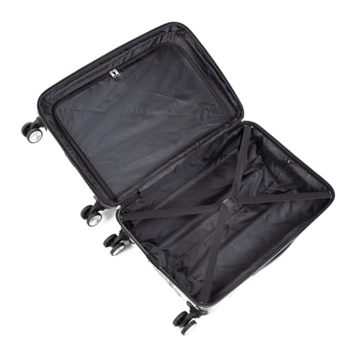 kathy ireland Unisex Adult Yasmine Hardside Lightweight Expandable Spinner Luggage, Ivory, 3-Piece Set3