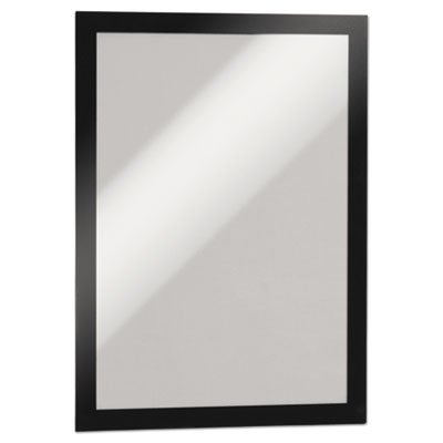 duraframe sign holder, 8 1/2 x 11, black frame, 2 per pack (7 pack)
