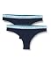 Produktbild Emporio Armani Underwear Damen Iconic Logoband 2-Pack Brazilian Brief, Marine, L