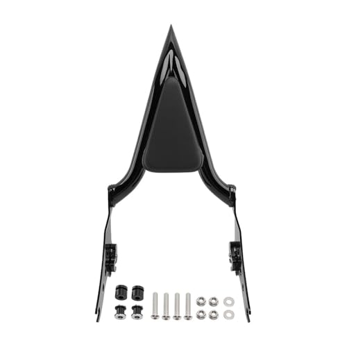 Dossier repose-passager moto noir en cuir PU pour Softail Street Bob FXBB 2018-2025