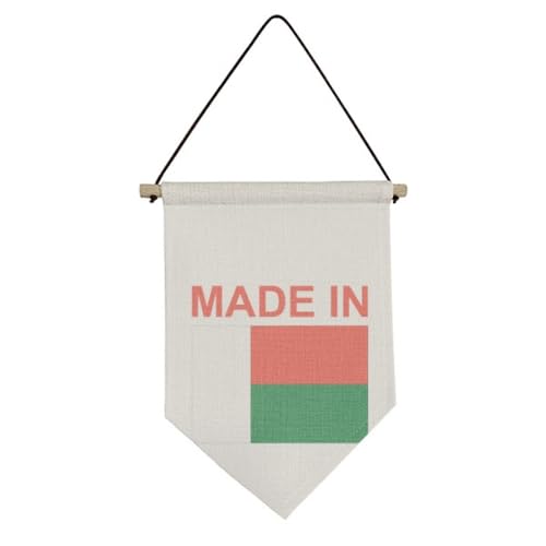 Bannière Madagascar en toile no/no pour salon et chambre