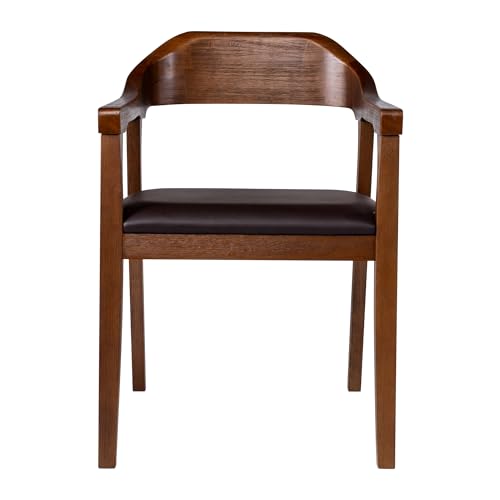 Boraam 77318 Rasmus Dining Armchairs-Set Of 2, Brown/Chestnut Wire-Brush thumb #3