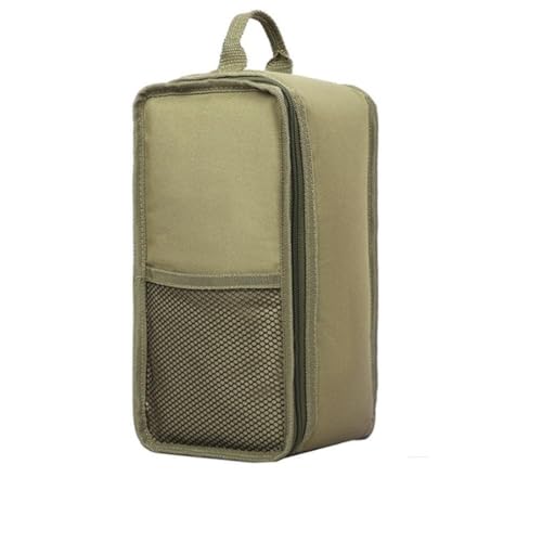 CashMuch Sac de rangement pour lampe à huile de 5 L, polyester 600D pour lanterne de camping avec poignée et poche en maille, 15 x 13 x 27 cm