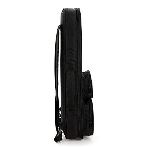 SECOLI Sac de guitare soprano pour ukulélé soprano, petite basse, housse souple pour performance alto, sac à dos de concert, épais, facile à transporter, black, 53,3 cm (21″) - Les Beatles, Paul McCartney, John Lennon, RIngo Starr, George Harrison SECOLI Sac de guitare soprano pour ukulélé soprano, petite basse, housse souple pour performance alto, sac à dos de concert, épais, facile à transporter, black, 53,3 cm (21") – Image 4