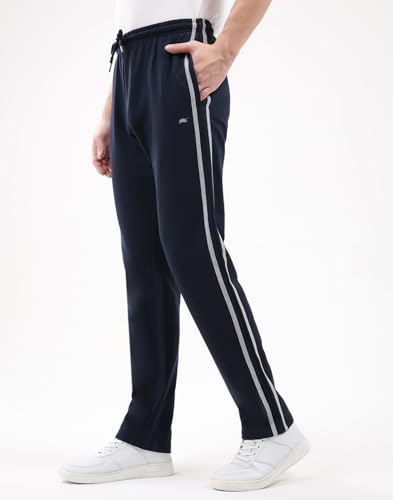 Image of Monte Carlo Men's Regular Fit Solid Track Pants | Drawstring Closure | Side Pocket Sports Lower | Comfortable & Stylish Lower for Men's