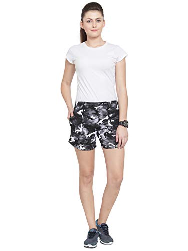 Image of UZARUS Women's Multicolour Cotton Sports Casual Printed Shorts - Pack of 2