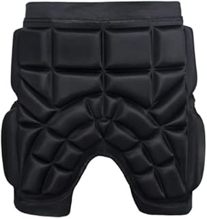 Clobeau Kids Skate Padded Shorts Skateboarding Protective Padded Shorts Snowboard Skate Ski Padded Compression Shorts Black