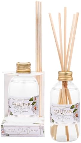 Aromatizador de Ambiente Chá Branco 165 ml Difusor com 5 Varetas,...