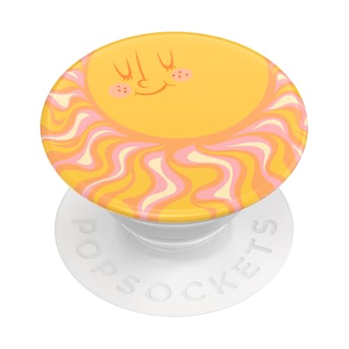 Image of PopSockets Adhesive Phone Grip, Holder, Phone Stand, Yellow - Sunny Groove