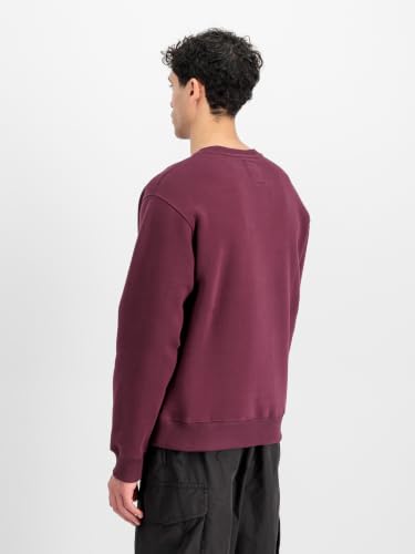 Alpha Industries Herren Basic Sweatshirt, Dark Cherry, 3XL – Ansicht 4