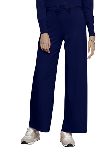 Vogaan Women’s Cotton Blend Wide Leg Pants, Drawstring Waist Casual Solid Track Pants for Women Rs.449 @ Amazon at ₹449 (78% Off) – Amazon
