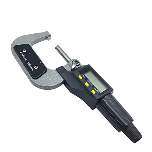 Micrometro digitale 0-25mm 25-50mm 50-75mm 75-100mm elettronico micrometro esterno da 0,001 mm strumento micrometro digitale strumento micrometri strumento di misurazione(25-50mm Standard)