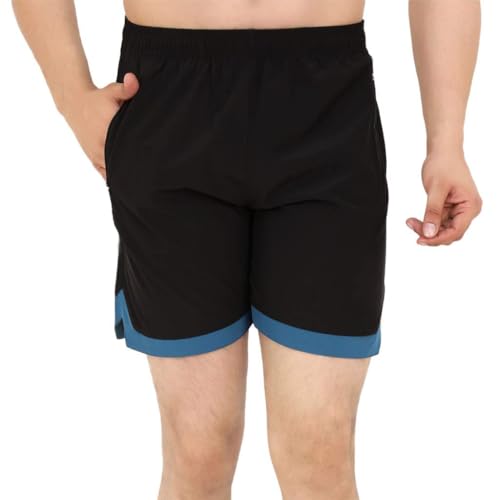 Image of Sports Shorts for Men, Athletic Running & Gym Shorts with Zip Pocket, Regular Fit Training Shorts