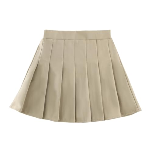 Image of Girls Pleated Skirts Built in Shorts Little Kid Athletic Flowy Skorts Skirts Toddler Girls Tennis Skorts for Girl 3-14 Years