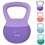 ZhaoCo Kettlebell Morbida, Pesa Russa per Fitness in Casa, 6KG (Viola)