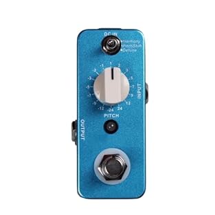 Compact size fits most pedalboards for easy installation and daily use. Provides harmony, pitch shifting and detune modes for diverse tone creation. True bypass design keeps original guitar sound unchanged when inactive. Simple knob controls let user...