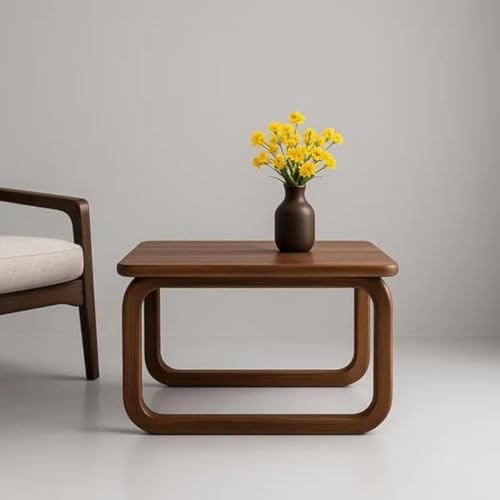 Image of Handmade Big Size 36x16x17inch Solid Wood Coffee Table for Living Room Wooden - Modern Walnut and Oak, Minimalist Mid-Century Design Coffee Table for Living Room Wooden (Oak)