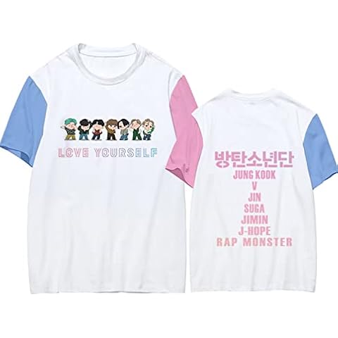 JUNG KOOK Kpop T Shirt J-Hope Jungkook Jimin Suga V Jin Rap Tshirt Tee for Men Women Cover