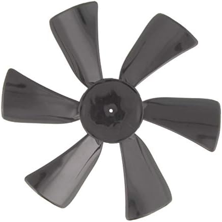 Dumble Fan Blades Replacement with 0.094in Round Bore, 6in Black RV Bathroom Fan Blade Replacement Camper Fan Blade