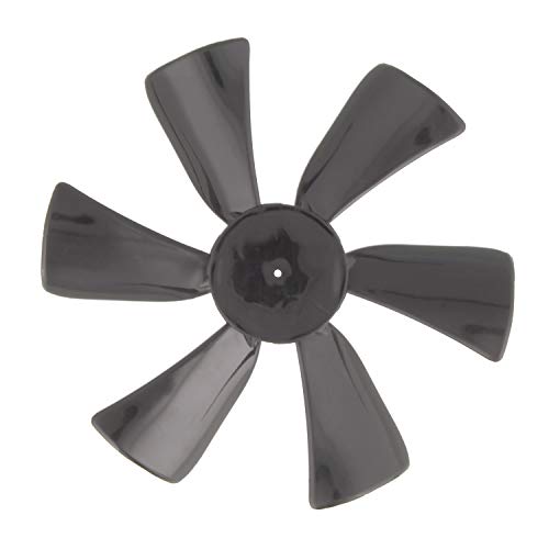 Dumble Fan Blades Replacement With 0.094In Round Bore, 6In Black Rv Bathroom Fan Blade Replacement Camper Fan Blade #TOP16