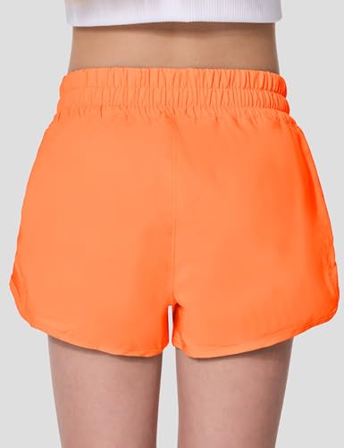 Girls Athletic Shorts with Zipper Pocket for Teens Running Workout Short with Mesh Liner Quick Dry Casual Shorts2