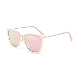 Materiales de alta calidad: las gafas de sol están hechas de materiales de alta calidad, fuertes y ligeros, de textura fina, no fáciles de deformar y buen brillo. La película protectora UV400 puede bloquear los rayos dañinos, filtrar la luz azul dañina, restaurar los colores verdaderos, eliminar la luz reflejada y la luz dispersa, y hacer que el paisaje sea más claro y suave, lo que reduce la fatiga ocular y protege los ojos.