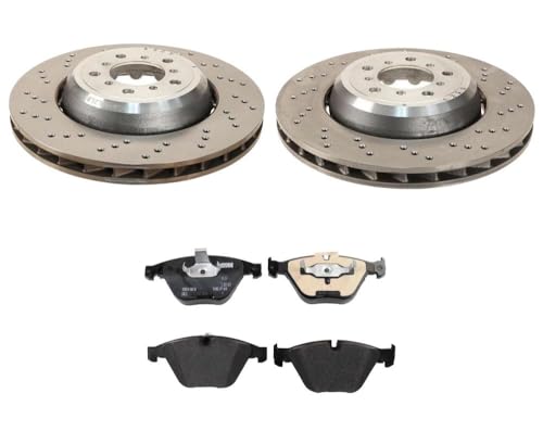 SHW OEM Front Disc Rotor Genuine Pad Brake Kit For E82 1 Series M E90 E92 E93 M3